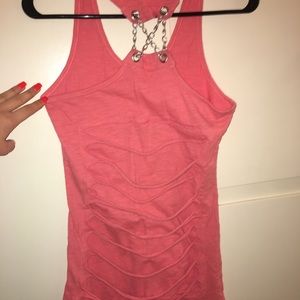 Tops - Designed Tunic Top with Chain Racerback Tops - Designed Tunic Top with Chain Racerback